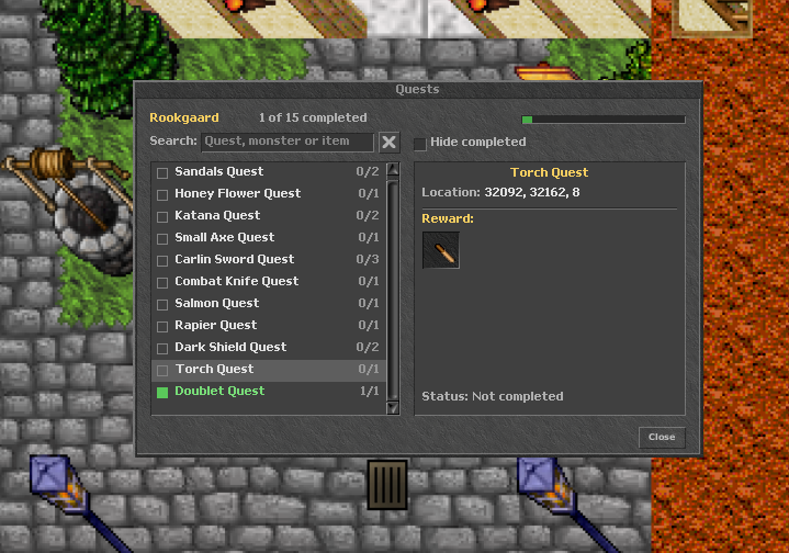 Quests de Rookgaard